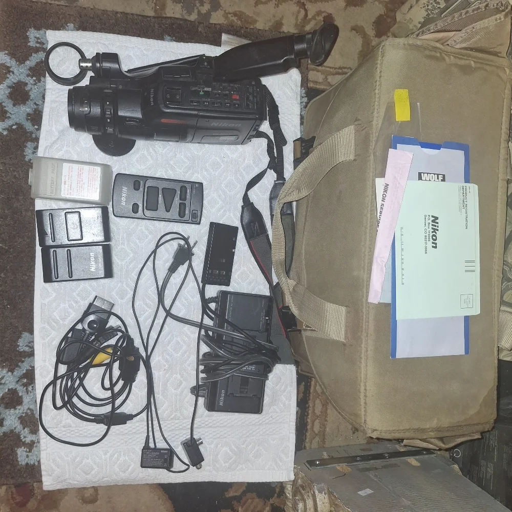 Nikon Black Video Camera Set